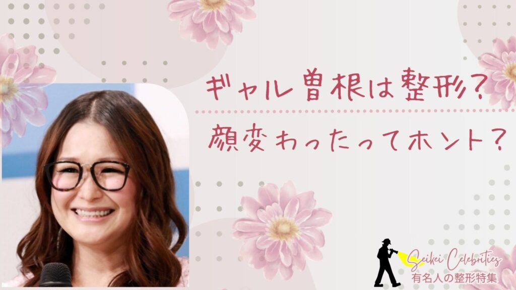 ギャル曽根は整形してる?顔変わったのか画像比較で検証!