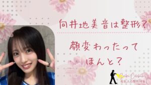 向井地美音は整形してる？顔変わったのか画像比較で検証！