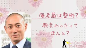 海老蔵は整形してる?顔変わったのか画像比較で検証!