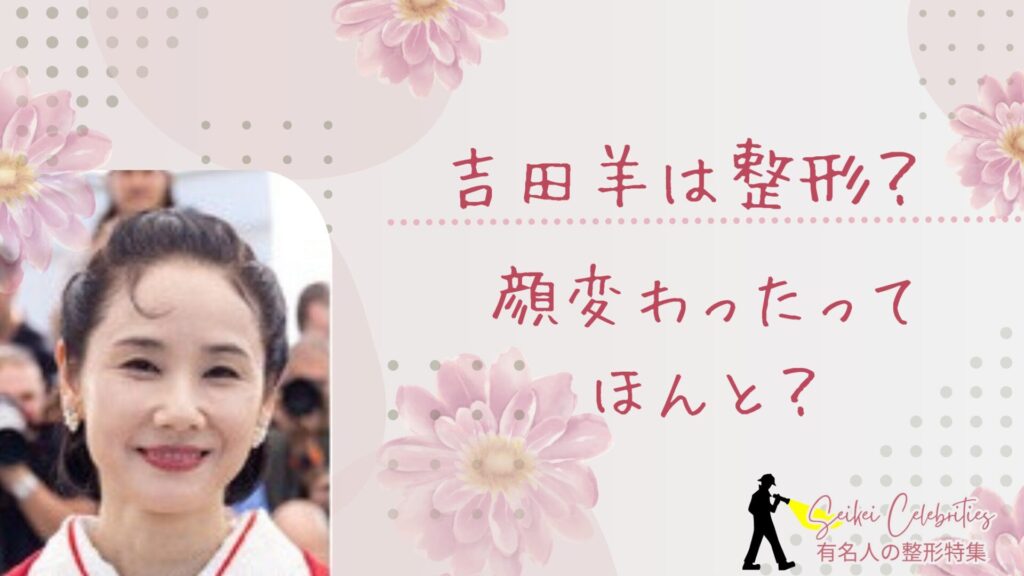 吉田羊は整形してる？顔変わったのか画像比較で検証！