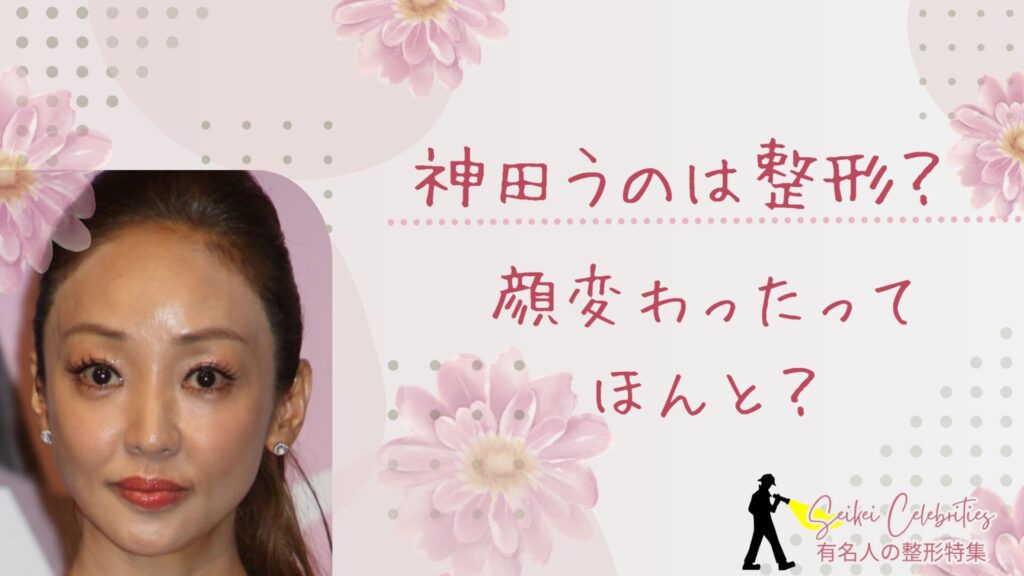 神田うのは整形してる？顔変わったのか画像比較で検証！
