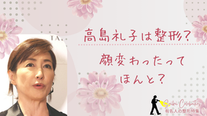 高島礼子は整形してる？顔変わったのか画像比較で検証！