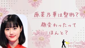 原菜乃華は整形してる？顔変わったのか画像比較で検証！